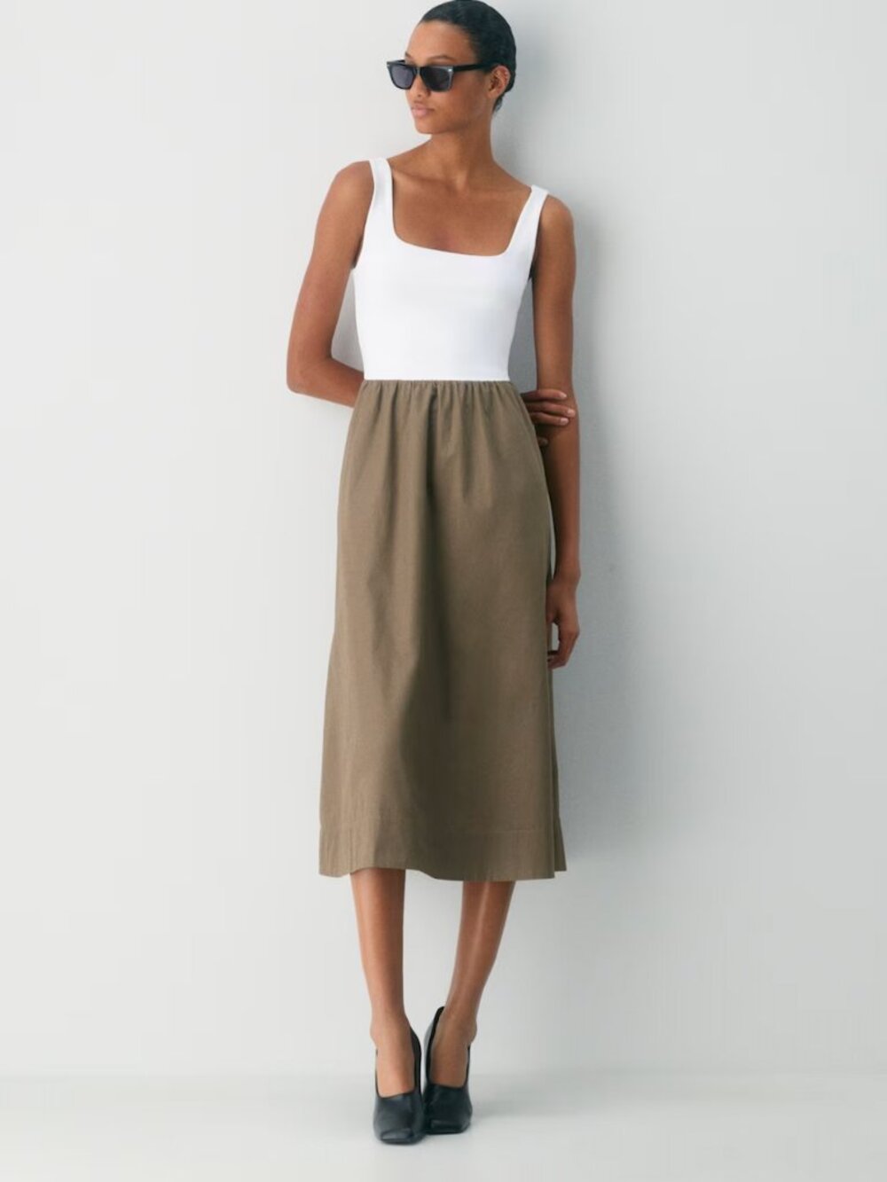 Revive Poplin Dress | Aritzia